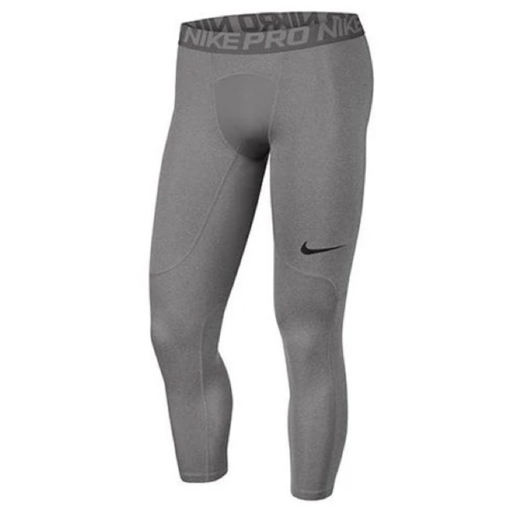 Nike Pro Men's 3/4 Gray Compression Tights Pants Model #838055-091 Size Medium